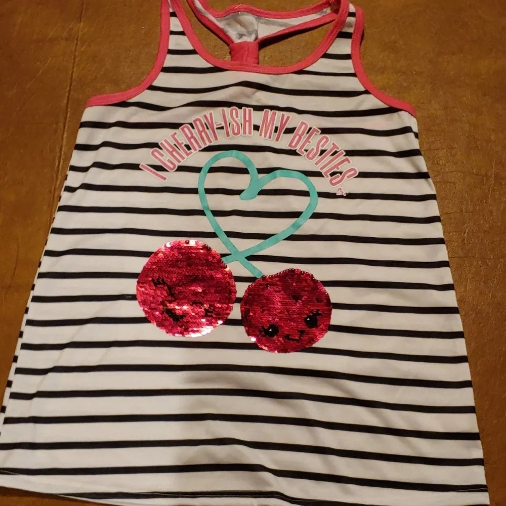 NWOT Justice size 12 flip sequins tank